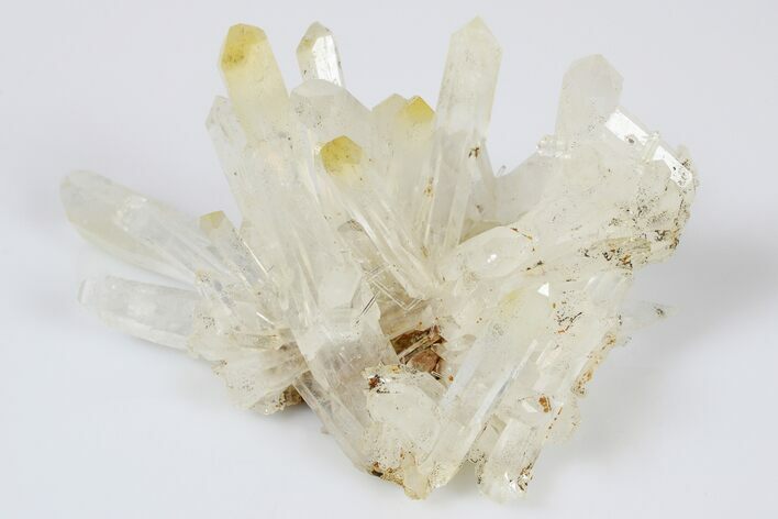 Pristine, 3.6" Mango Quartz Crystal Cluster - Cabiche, Colombia